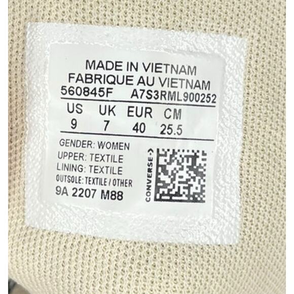 Womens Converse All Star Lift Platform Classic Sneakers Size 9 Black White - Picture 6 of 6